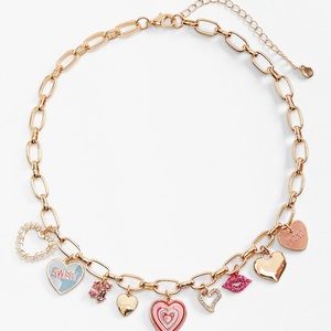 NWT Valentine’s Day Charm necklace 💕